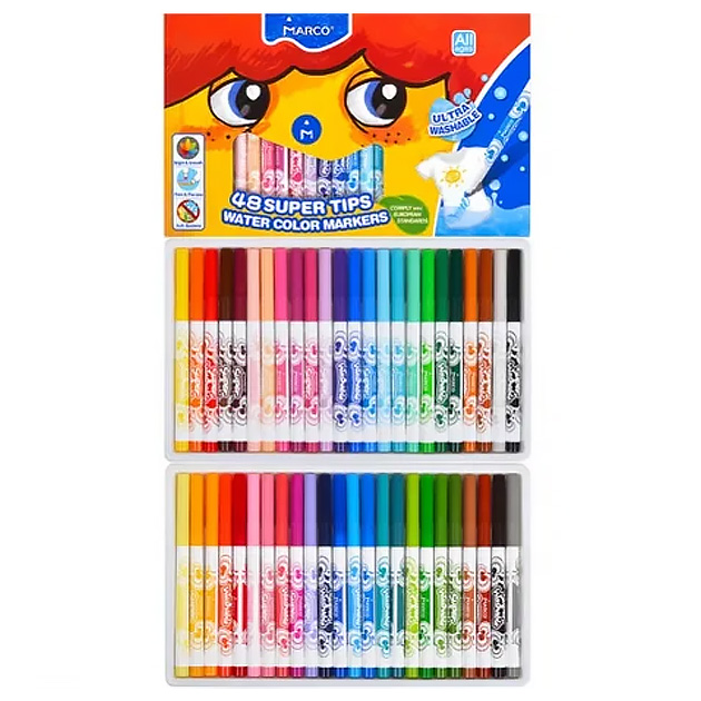 Markers "Marco Super Washable" 48 pcs. /1630-48 SV/ (1/3/12)