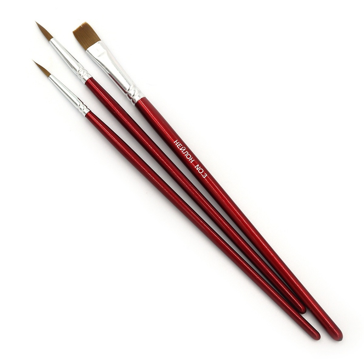 Set of brushes "Royal-Art" nylon /RA-7688-3pcs (/1,2-round +/3flat) (1/20)
