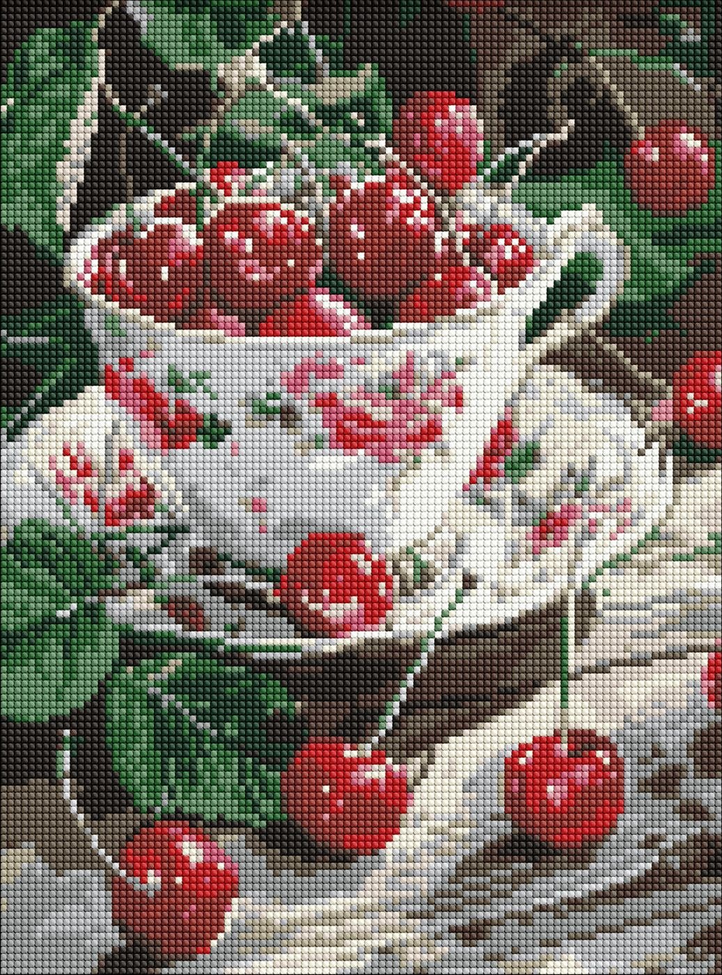 Diamond mosaic "Ideyka" /AMO8117/ "Cherry delight" 30*40cm