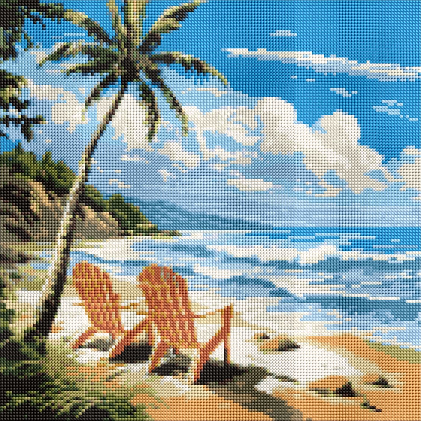 Diamond mosaic "Ideyka" /AMO7984/ "World for lovers" 40*40cm
