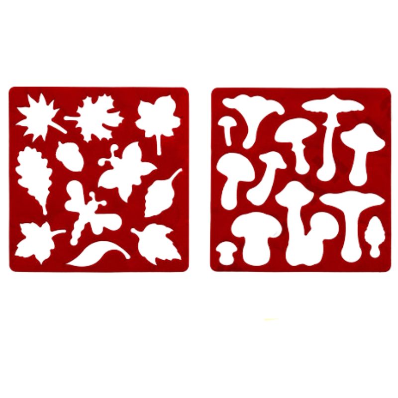 Stencil "In the Forest" /AS-0253/ 2pcs/pack 13cm, Atlas (1/10)