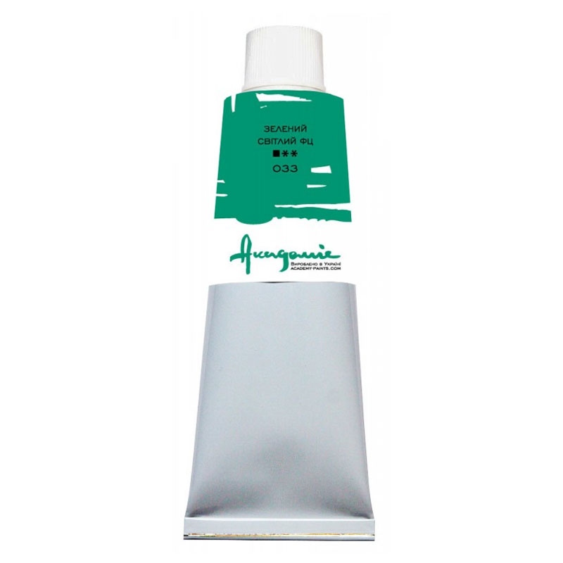 Oil paint "Academy" /033/ Light green, 100 ml (1/5)
