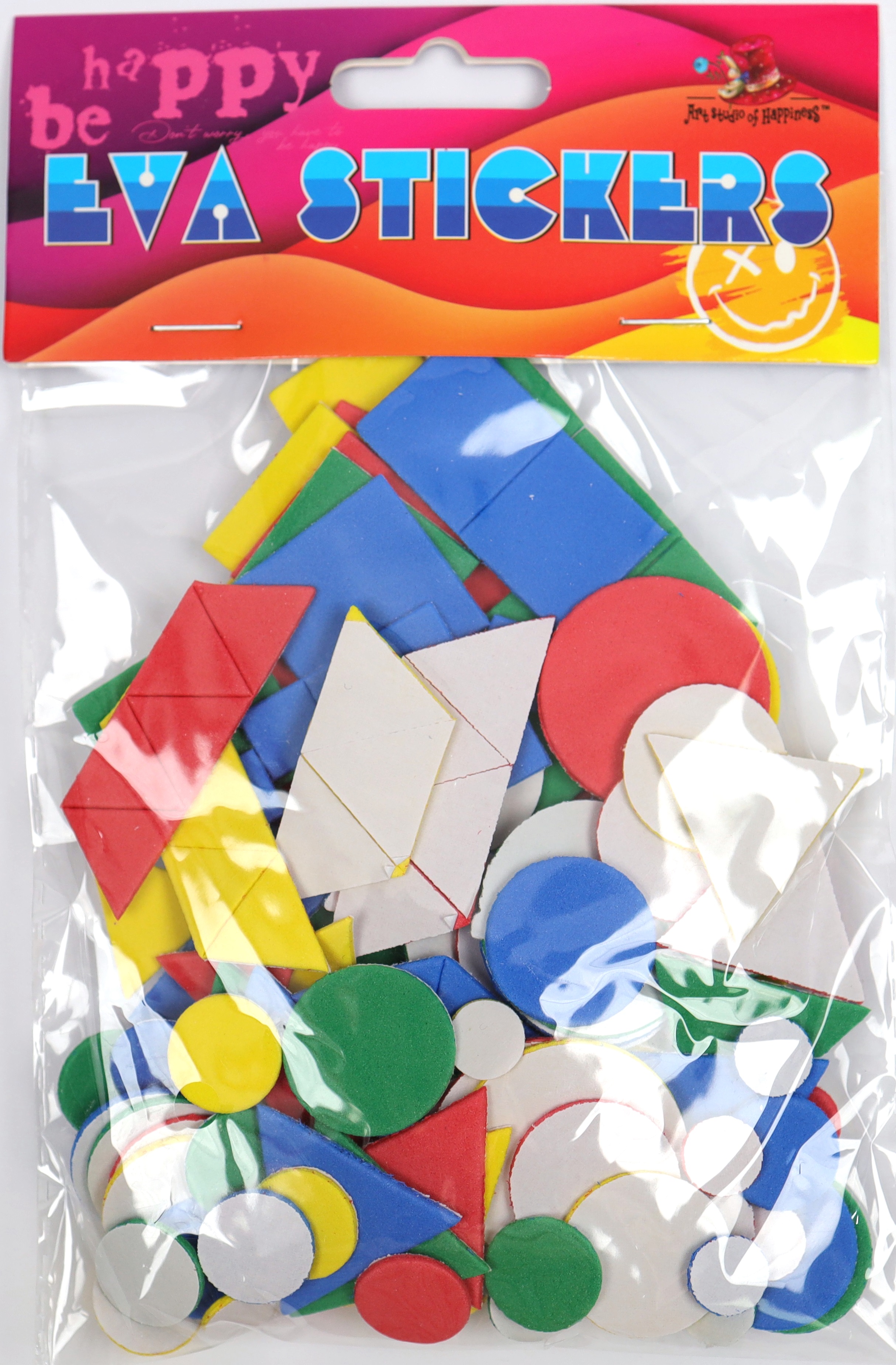 Blank foamiran "ASH" /235010/ adhesive base 220 pcs. Geometric figures (1/300)