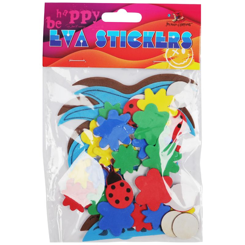 Foamiran blank "ASH" /235038/ adhesive base 36 pcs. Flowers and insects (1/300)