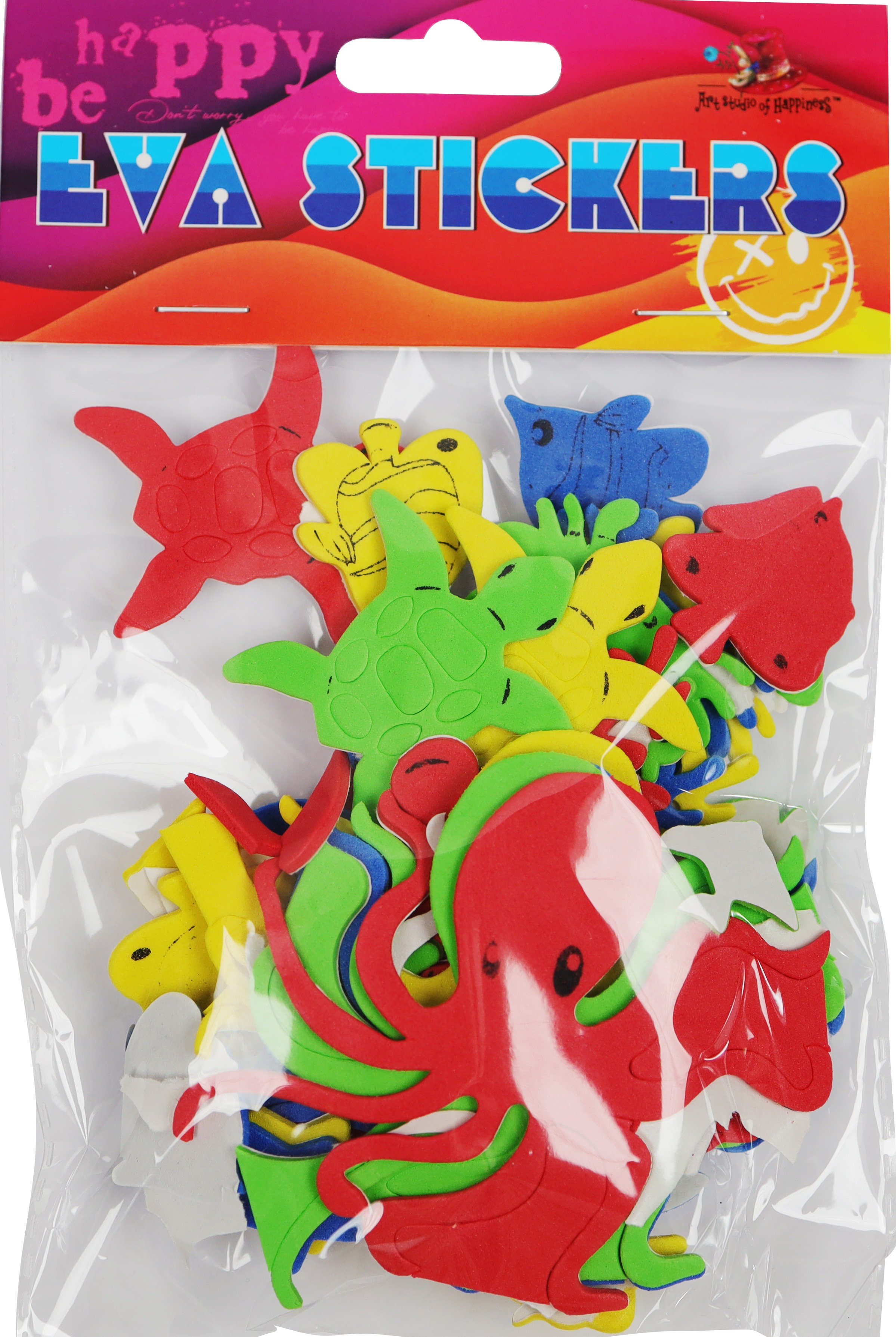 Blank foamiran "ASH" /235041/ adhesive base 40 pcs. Underwater world (1/300)