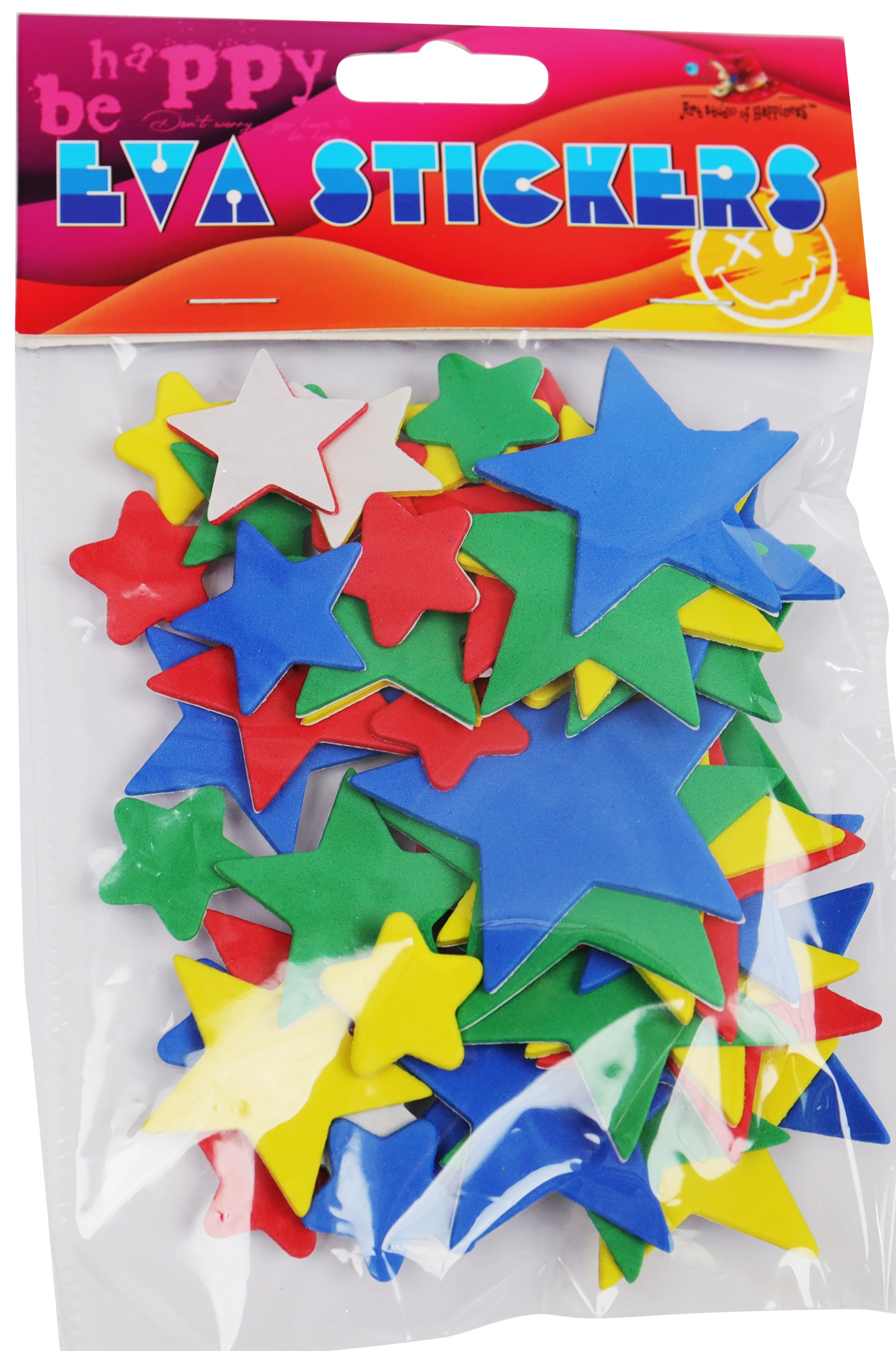 Foamiran blank "ASH" /235012/ adhesive base 50 pcs. Stars (1/300)