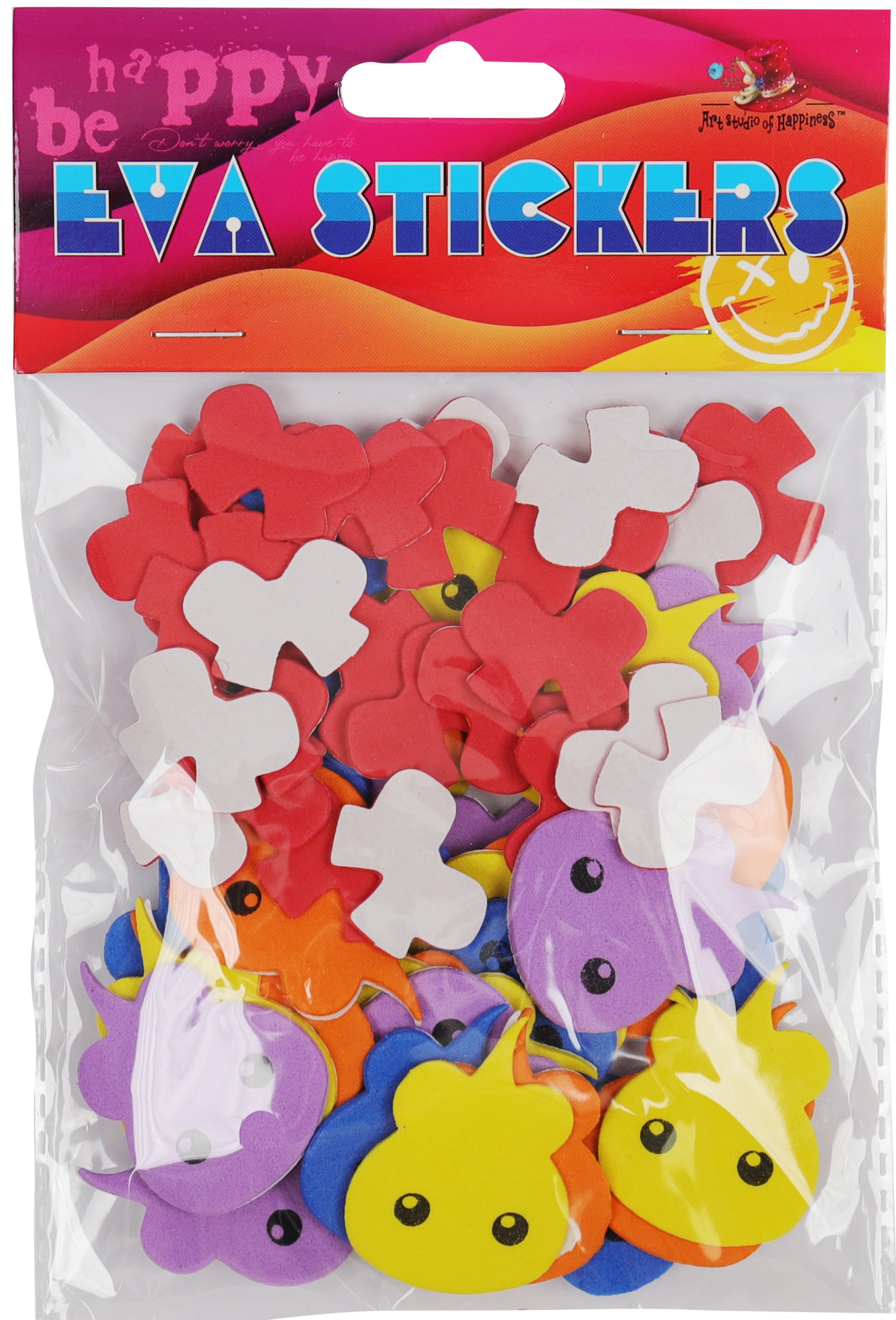 Blank foamiran "ASH" /235033/ adhesive base 66 pcs. Unicorn and bows (1/300)
