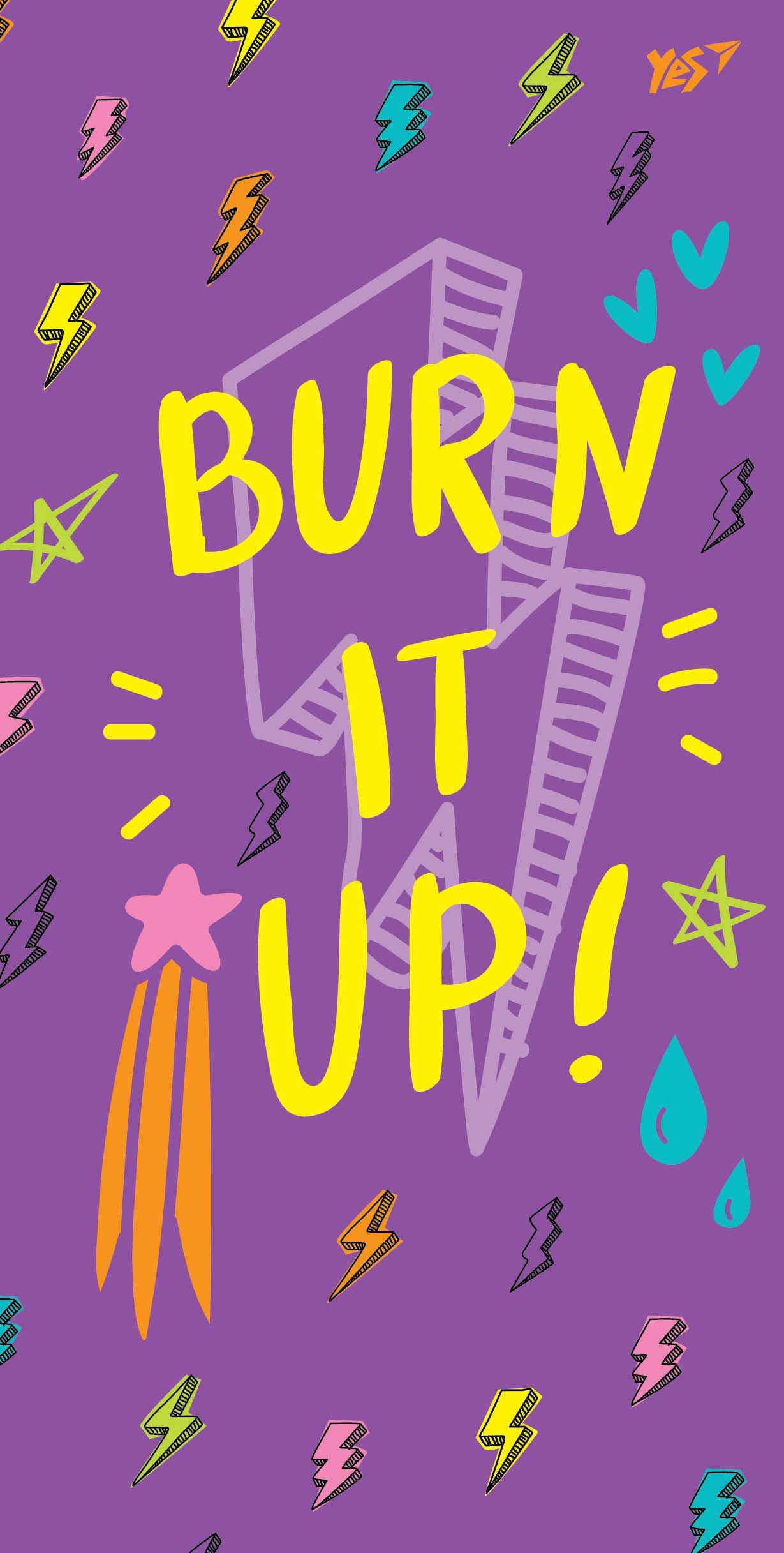 Notebook 100*200/64 # "YES" /151524/ 7BC "Burn it up!" (3/30)