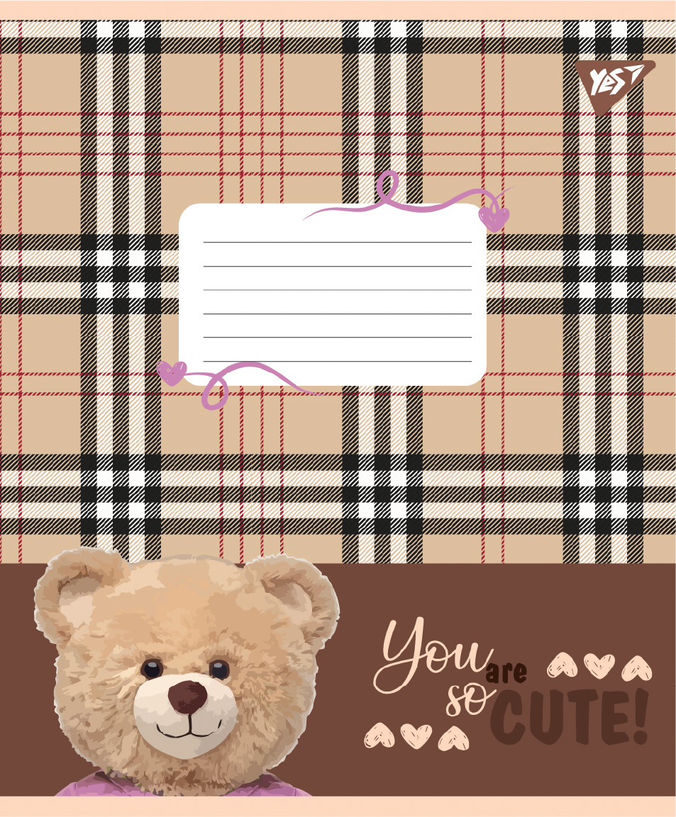 Зошит уч. "YES" 12арк.// /767893/ "You are cute" (25/500)