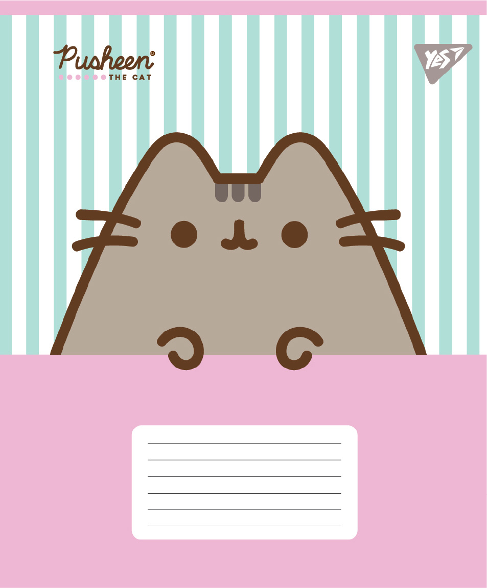 Student's notebook "YES" 18 sheets # /767600/ "Pusheen Candy" (25/400)