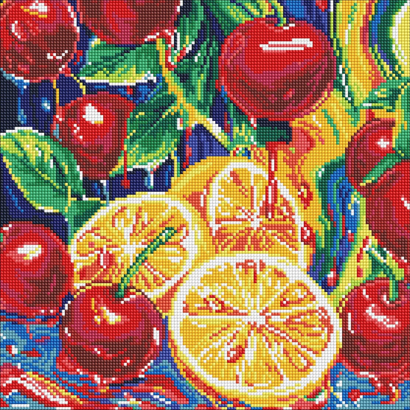 Diamond mosaic "Ideyka" /AMO8252/ "Juicy delight" 40*40cm