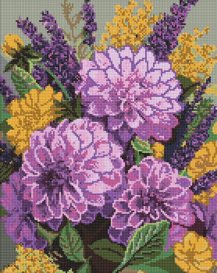 Diamond mosaic "Ideyka" /AMO20057/ "Purple dance" 40*50cm