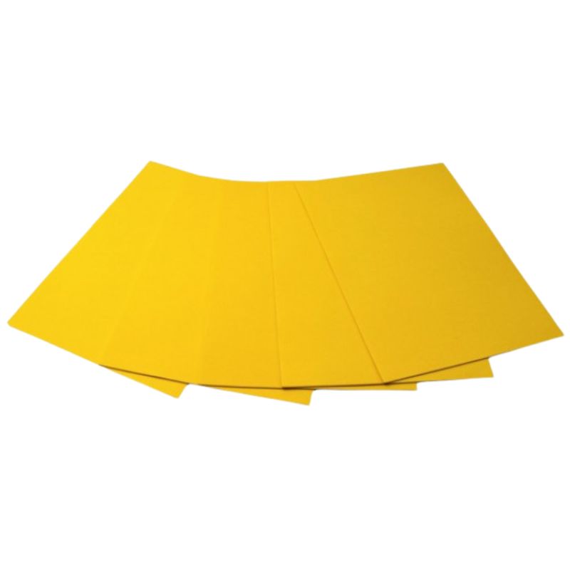 Flexica (foamiran) "Art studio of Happines" /EVA-1-031/ 1mm yellow (5 sheets in a pack) (1/400)