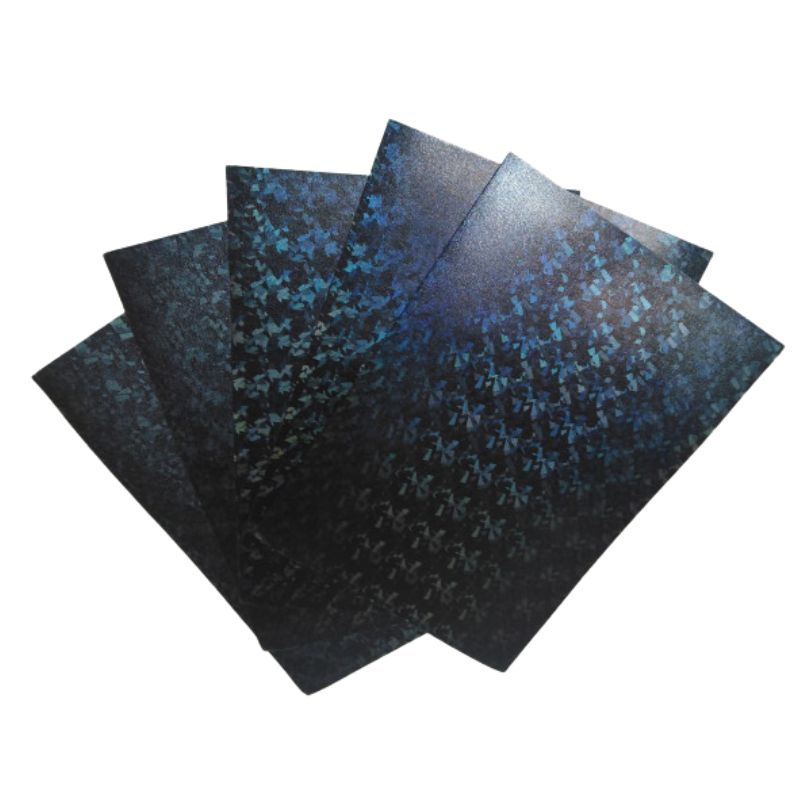 Flexica (foamiran) "Art studio of Happines" /HL-EVA-013/ holographic 1.8mm black (5 sheets in a pack)