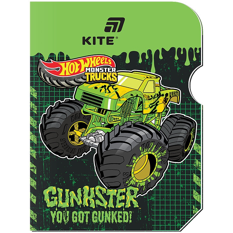 Notebook A6/60 sheets. "Kite" /HW26-223/ die cut, glue Hot Wheels Monster Trucks (1/50)