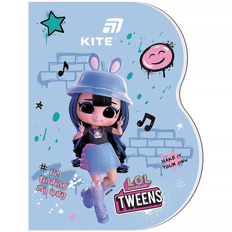 Notebook A6/60 sheets. "Kite" /LO26-223/ cutout, glue LOL SURPRISE (1/50)