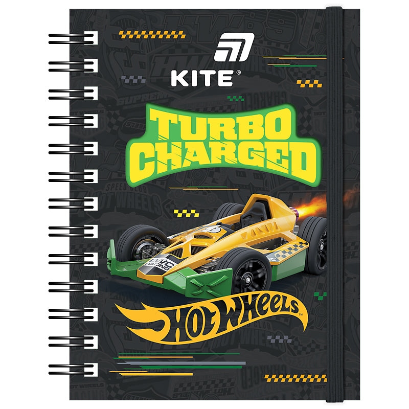 Блокнот А6/80арк. "Kite" /HW26-229/ вирубка, спіраль Hot Wheels (1/50)