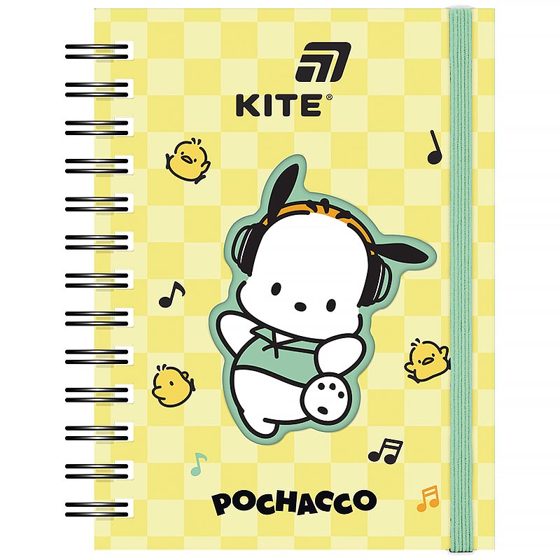 Блокнот А6/80арк. "Kite" /PC26-229/ вирубка, спіраль Pochacco (1/50)