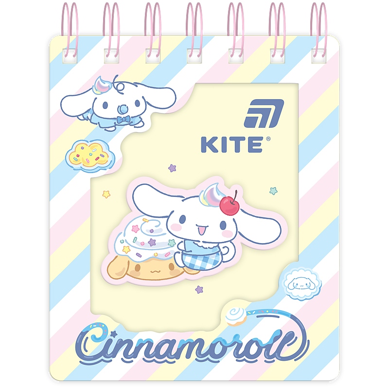 Notebook A6/80 sheets. "Kite" /CR26-276/ die cut, spiral Cinnamoroll (1/50)