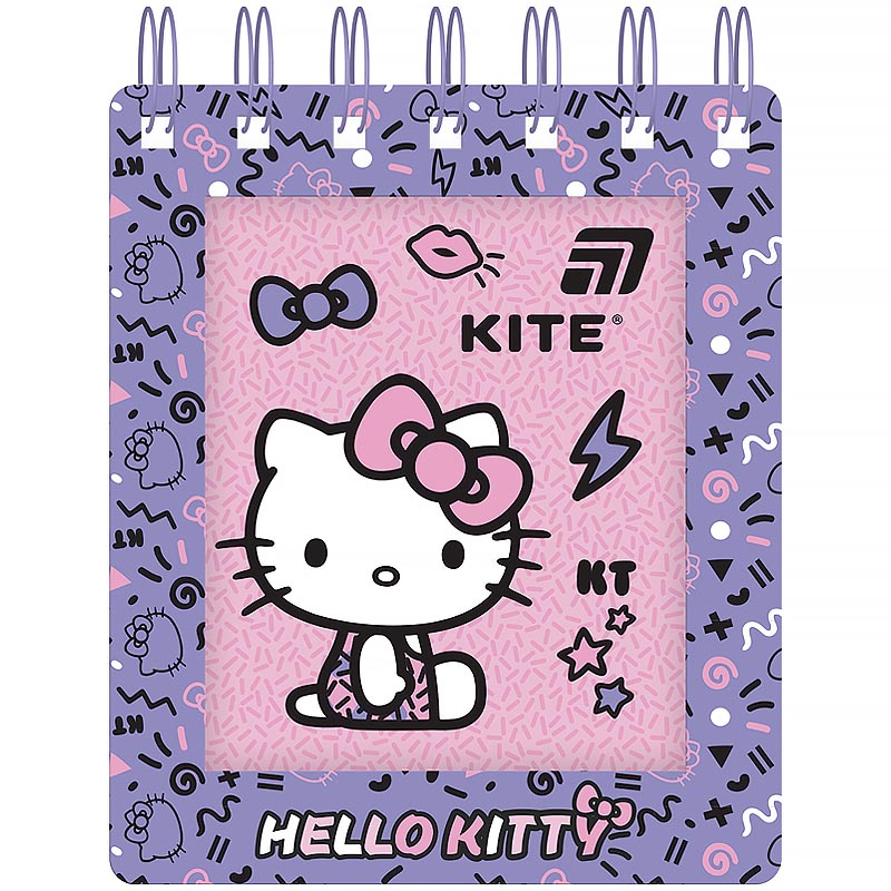 Notebook A6/80 sheets. "Kite" /HK26-276-1/ cutout, spiral Hello Kitty (1/50)