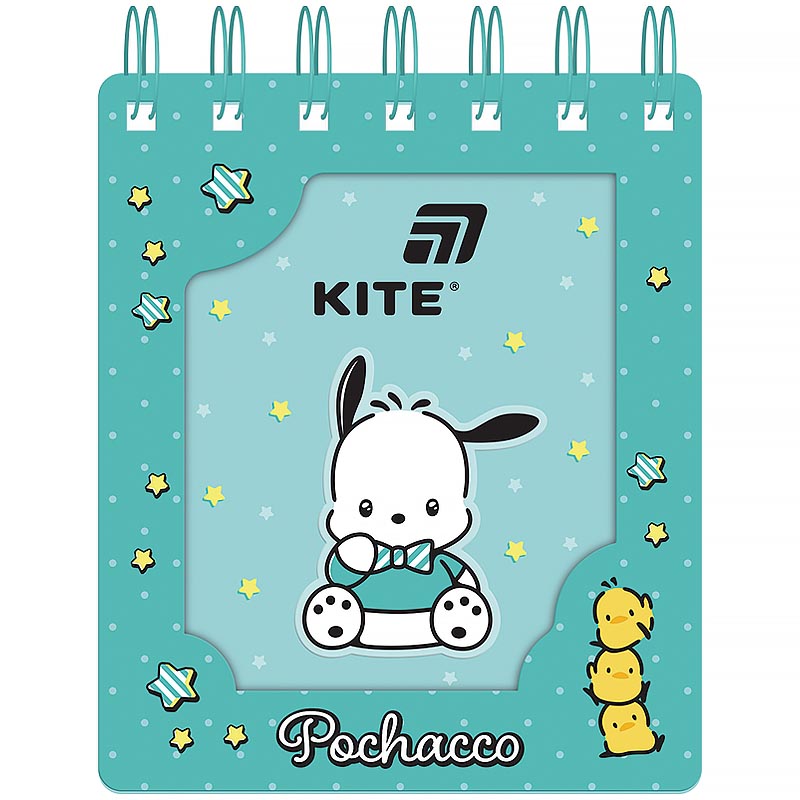 Notebook A6/80 sheets. "Kite" /PC26-276/ die cut, spiral Pochacco (1/50)