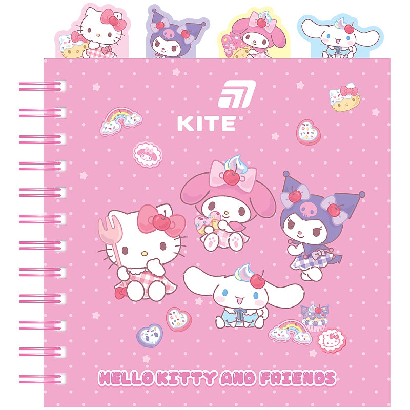 Блокнот 155×166 мм/80арк. "Kite" /HK26-278/  #, з розділювачами Hello Kitty MIX (1/24)
