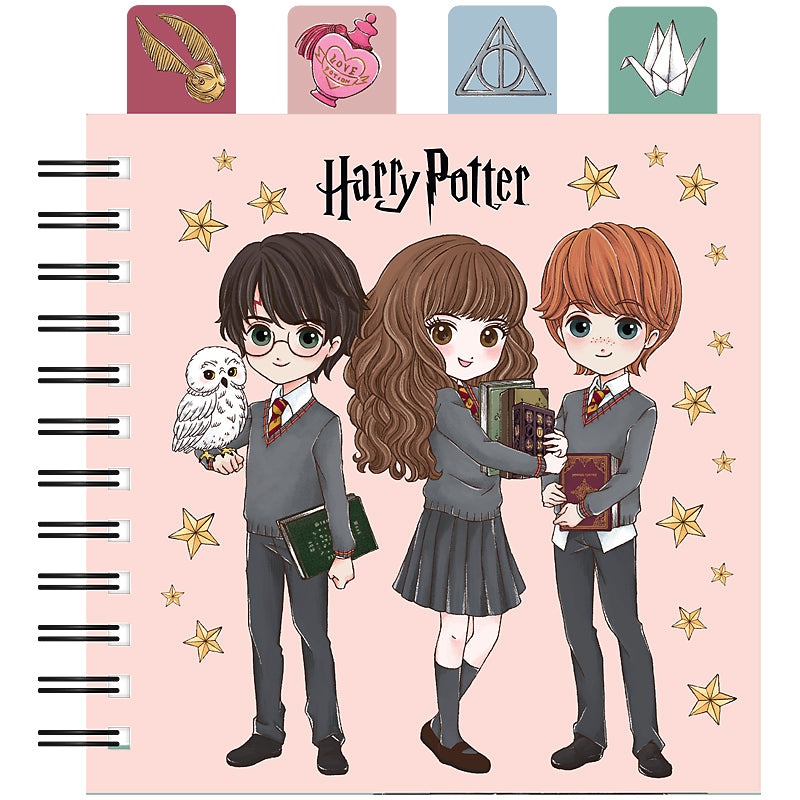 Notebook 155×166 mm/80 sheets. "Kite" /HP26-278/ #, with dividers Harry Potter (1/24)