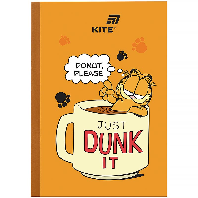 Блокнот А5/40арк. "Kite" /GF26-091/ м'яка обкл. # Garfield Retro/Classic (1/30)