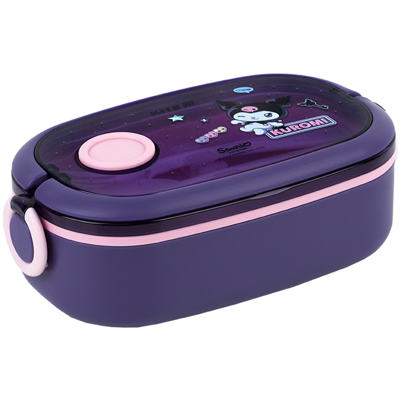 Lunch box "Kite" /HK25-1180/ 900 ml, filled with Kuromi (1/36)
