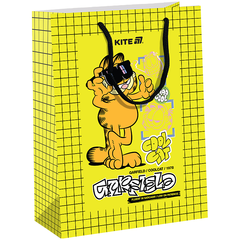 Пакет подарунковий "Kite" /GF25-265/ 18х24см, Garfield Retro (5/280)