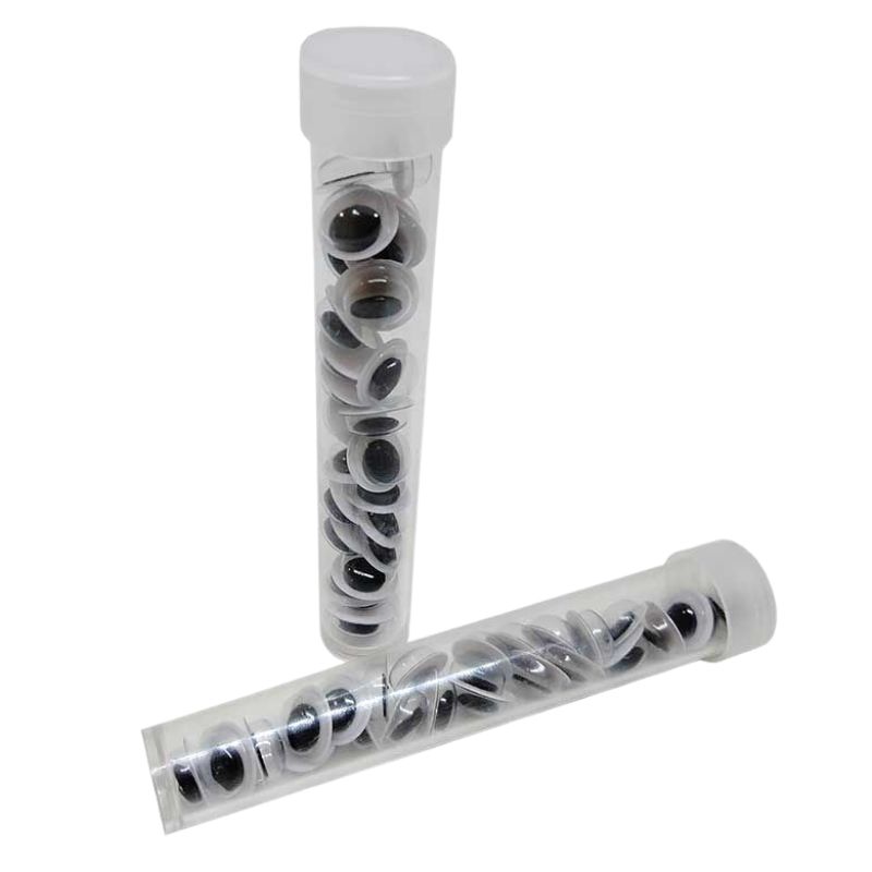 Sticker for creativity /986-12/ "Eyes are moving" 2 types, 12 pcs/tube (1/60/480)