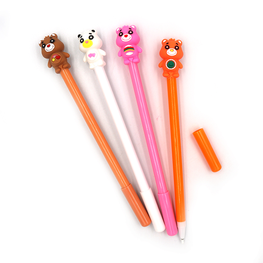 Gel pen "JO" /A085/ "Bear" with a toy, blue, mix (12/144/1728)