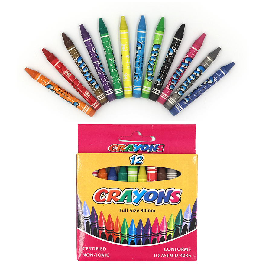 Крейда воскова 12 кол. "Crayons" /8496-12/ 0,9*80мм (1/72/288)