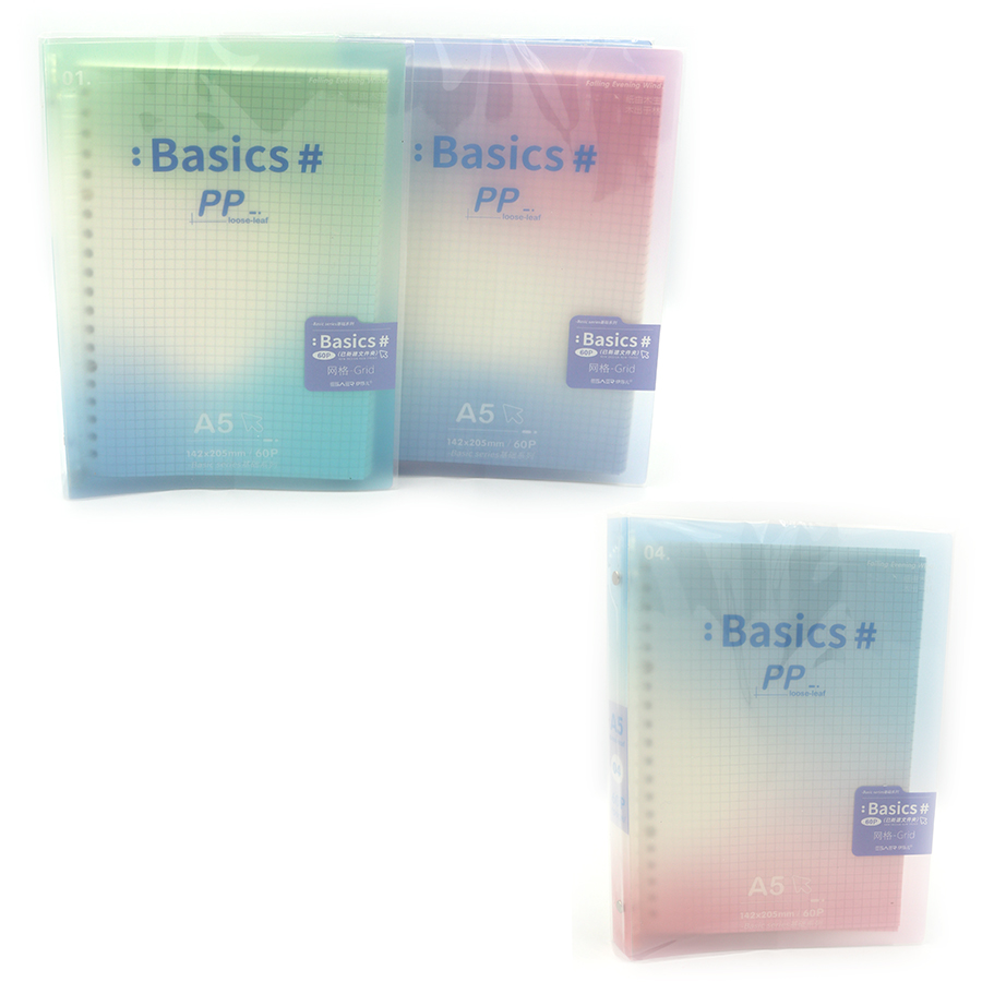 Notebook 14.2*20.5/60 sheets "JO" /LB5A41-7742/ on a spiral "Basics PP" mix (1/112)