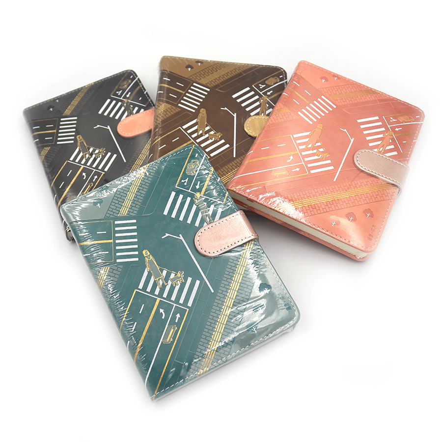 Notebook 12.4*16.8/96 sheets "JO" /LB36K41-3746/ on a magnetic button "Road" mix (1/96)
