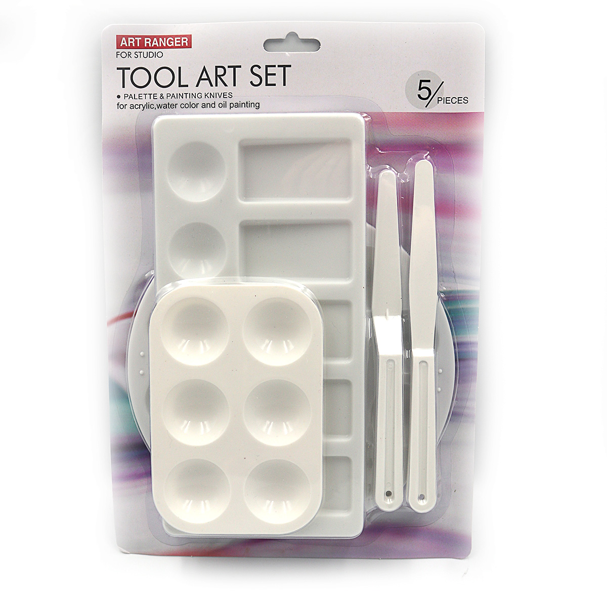 Art set /EPKP02B/ "JO" palette 3 pcs + palette knife 2 pcs (1/6/24)