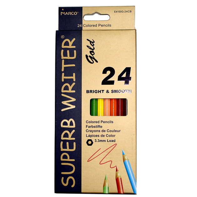 Colored pencils "Marco Superb writer Gold" 24 pcs. /4100G-24CB/ (1/6/120)