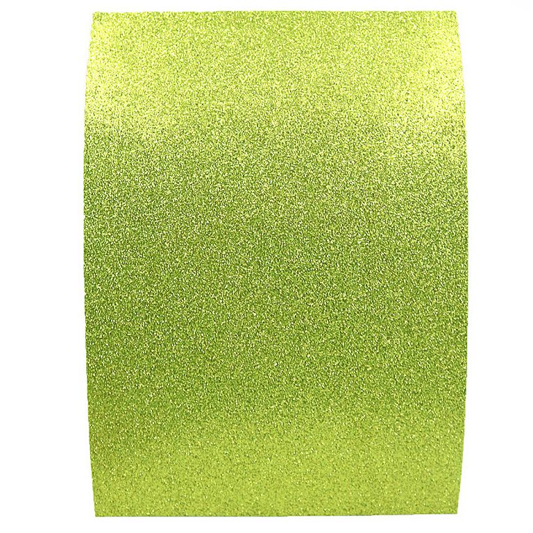 Flexica (foamiran) "JO" /17GLKA4-057/ EVA 1.7mm A4 GLITTER with glue "Lettuce" 10 pcs/pack (1/96)