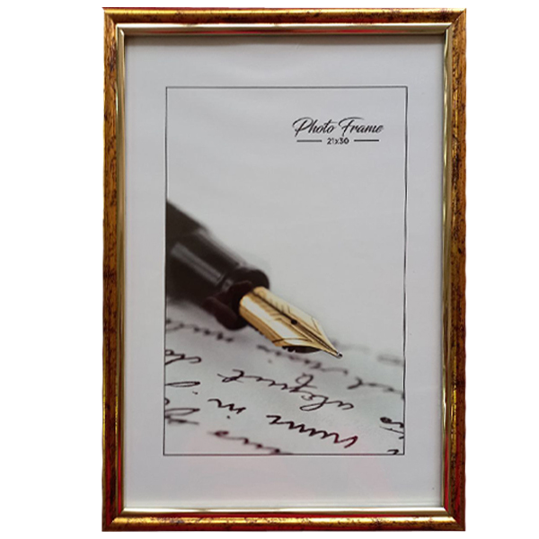 Photo frame 21*30 "33 Amigos" /2130-LA-145/ gold, baguette 1515 semicircular (1/36)