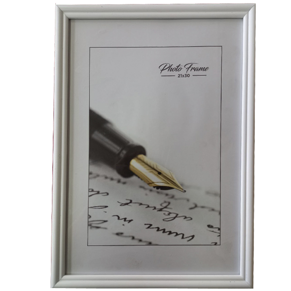 Photo frame 21*30 "33 Amigos" /2130-LA-120/ white, baguette 1515 semicircular (1/36)