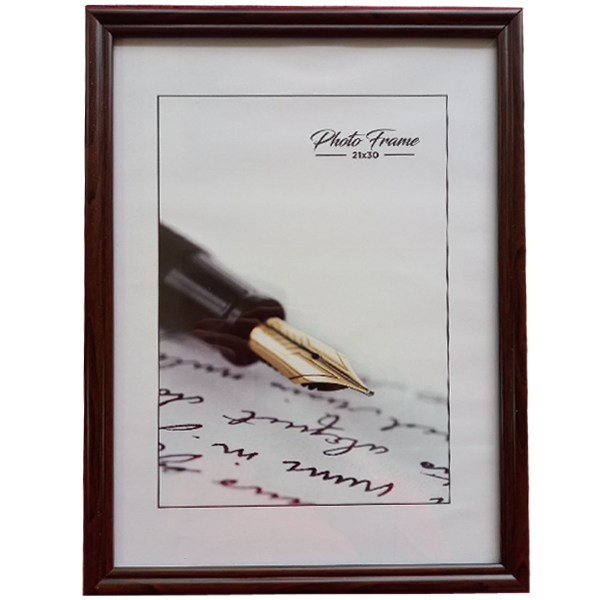 Photo frame 30*40 "33 Amigos" /3040-LA-103/ brown, baguette 1515 semicircular (1/18)