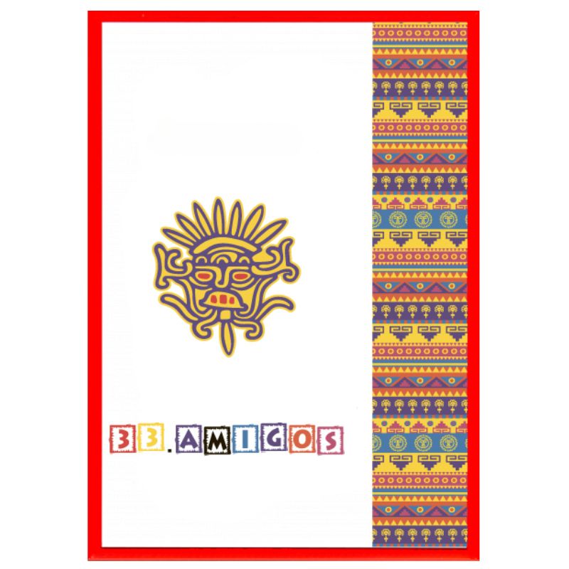 Photo frame 21*30 "33 Amigos" /2130-1611-157/ red, baguette 1611 flat (1/46)