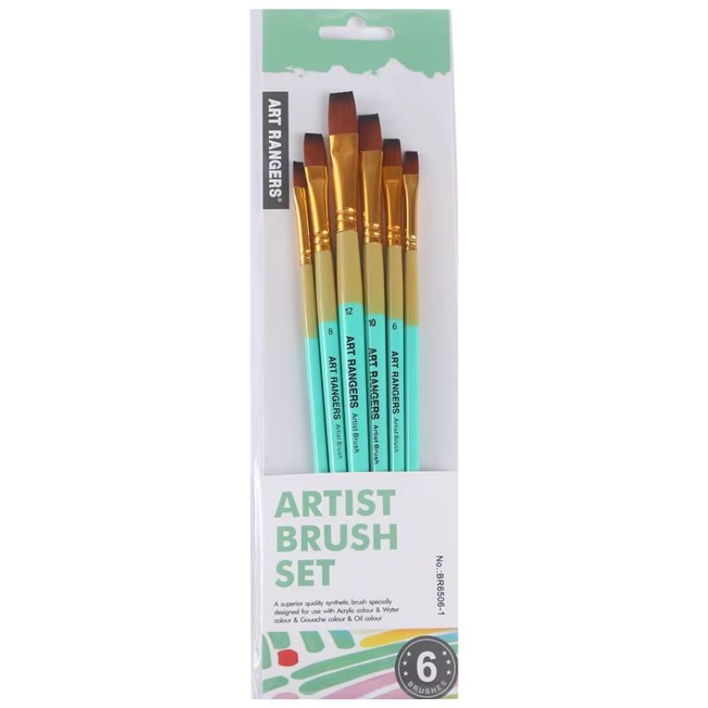Set of brushes "Art Rangers" /BR6506-1/ 6 pcs. nylon (1/24)