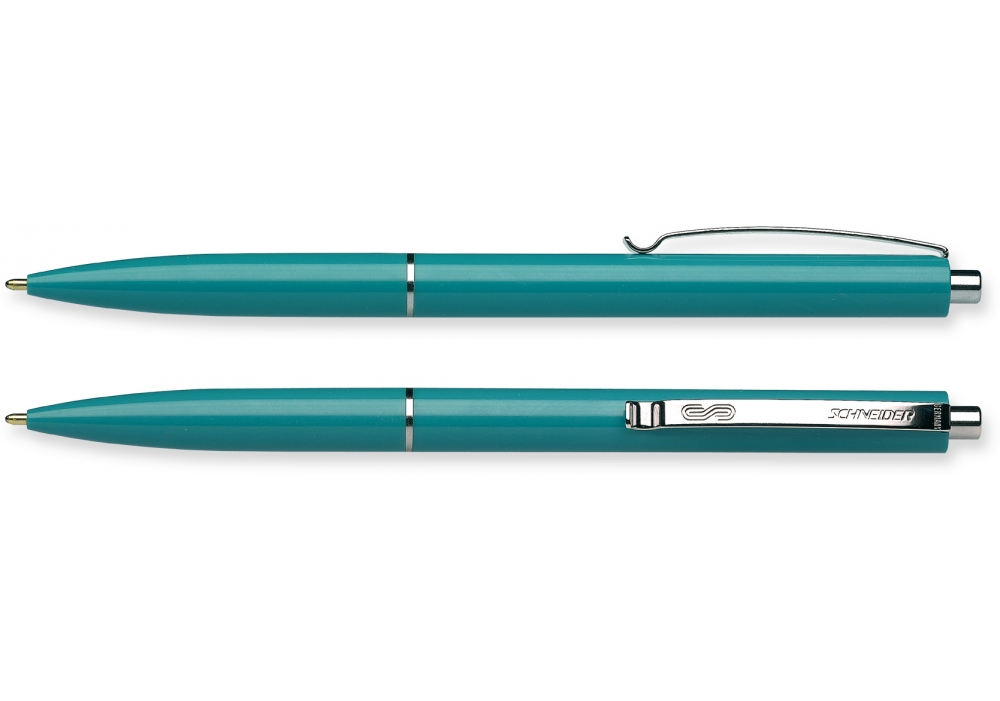 Automatic pen "SCHNEIDER" /K15/S3080 writes in blue, case TURQUOISE (10/50)