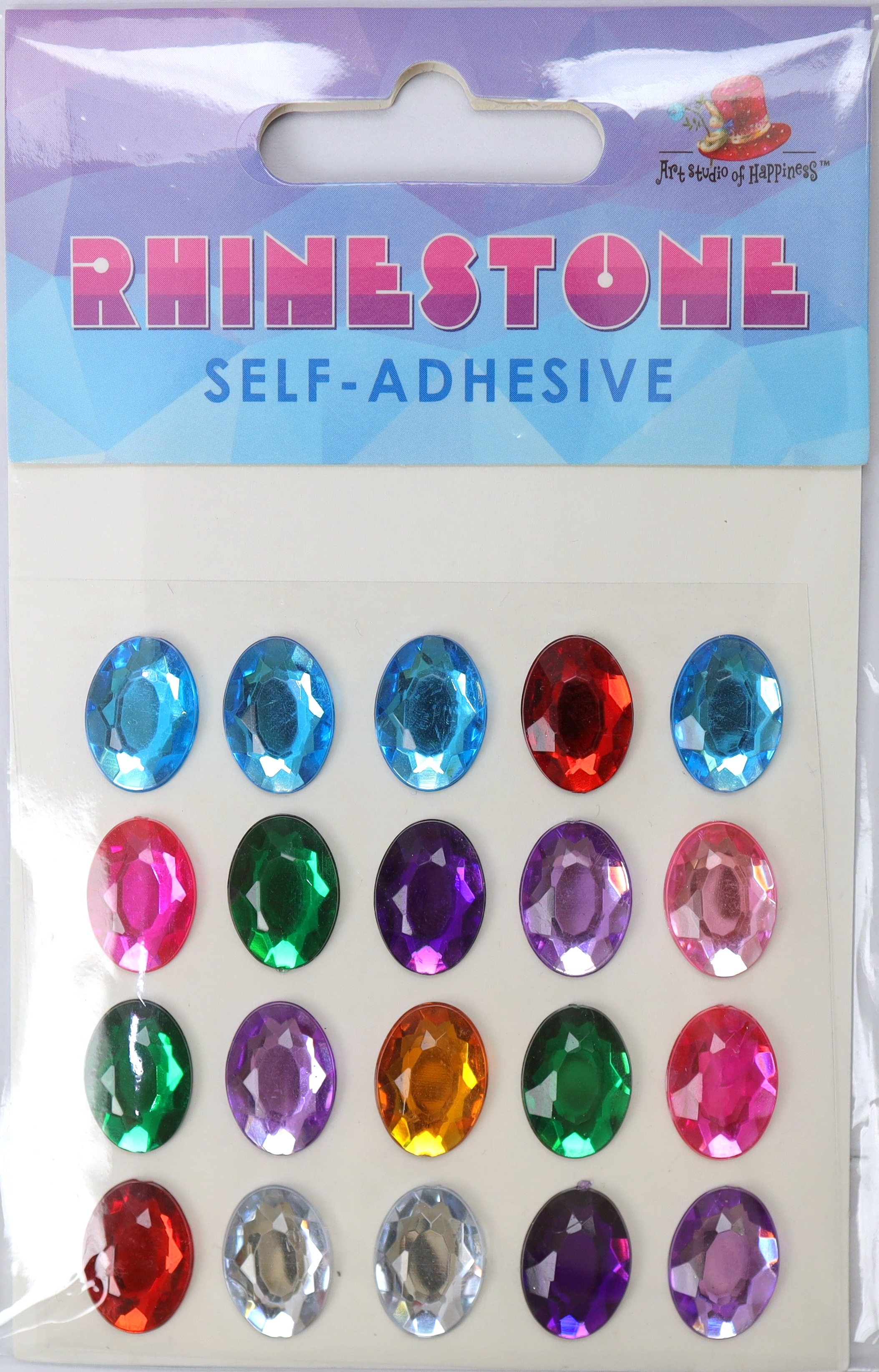 Self-adhesive rhinestones "ASH" /213837/ 1.4*1.0 cm, 20 pcs. (1/288)