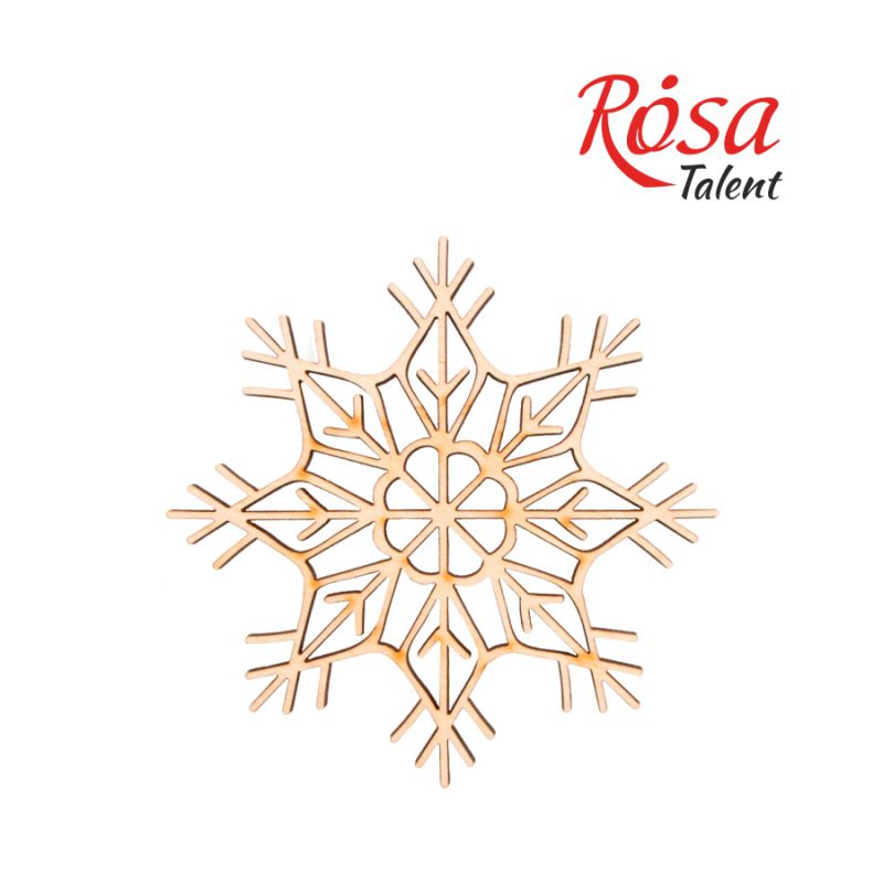Заготовка "Rosa Talent" "Сніжинка 4" /192/ 4шт, фанера, 10см
