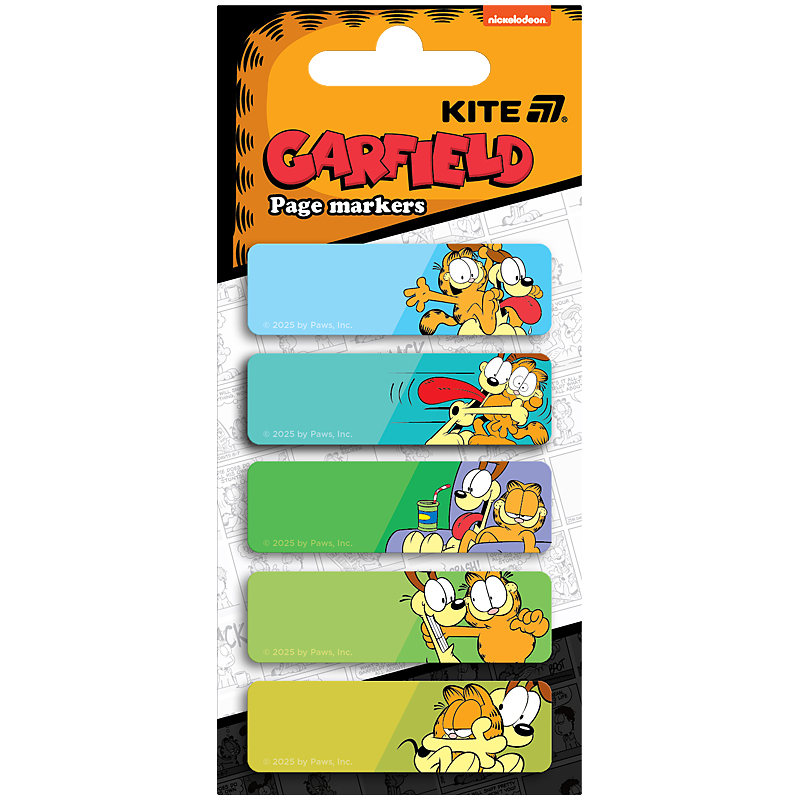 Індекс регістри "Kite" /GF25-480/ 5х15х50мм,100 шт, ПАПЕРОВІ, Garfield Retro (1/40)