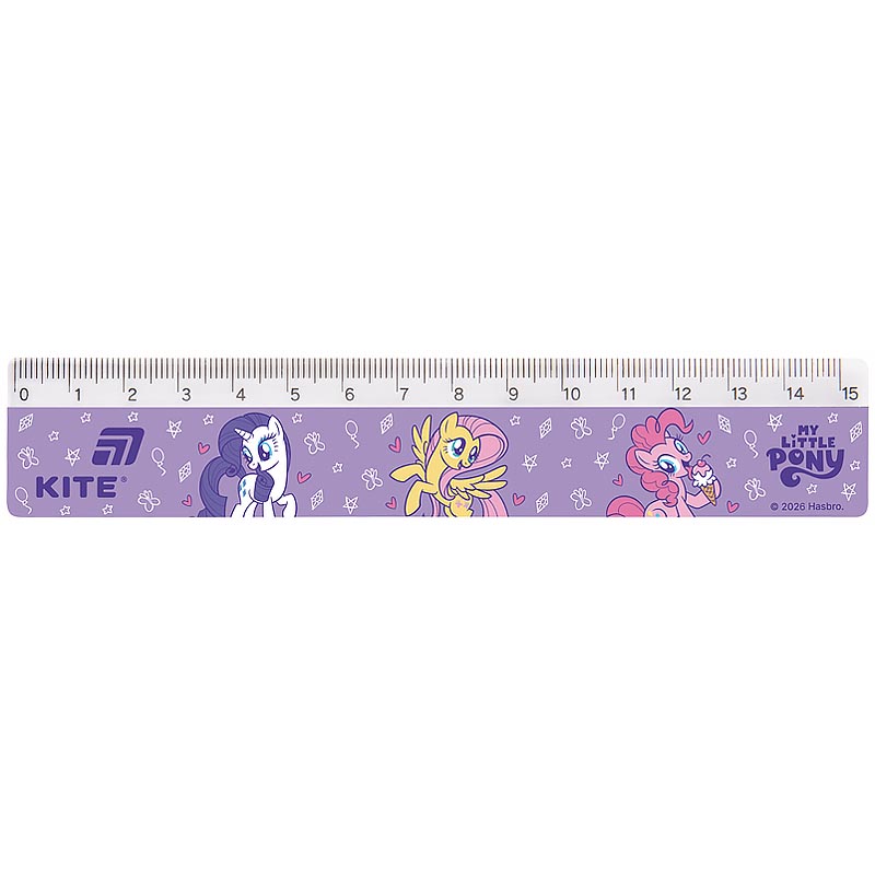 Лінійка 15см пл. "Kite" /LP26-090/ My Little Pony (1/100)