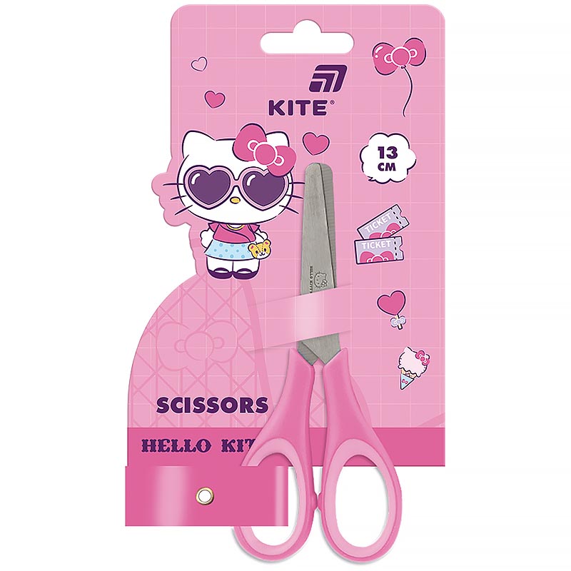 Ножиці дитячі "Kite" /HK26-123/ з гум. вставками, 13см Hello Kitty (1/12)