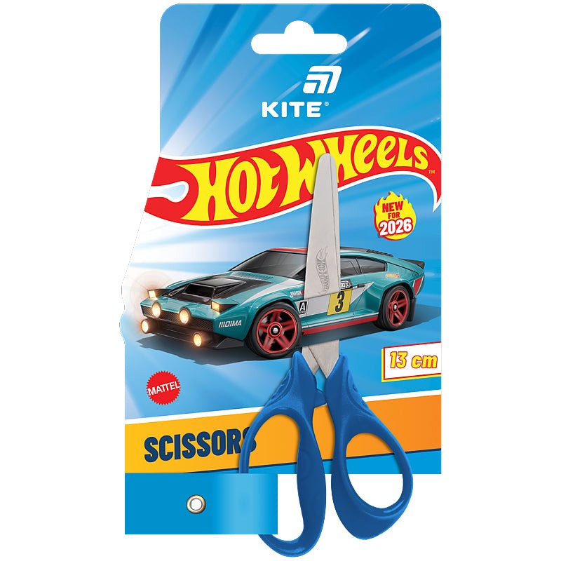 Ножиці дитячі "Kite" /HW26-122/  13см Hot Wheels (1/24)
